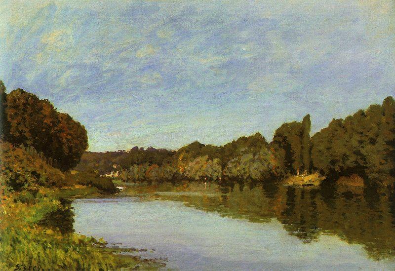 Alfred Sisley The Seine at Bougival France oil painting art